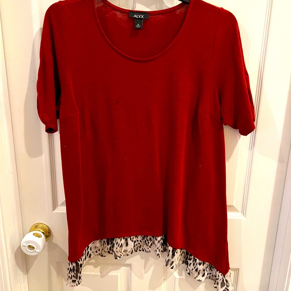 Leopard ruffle